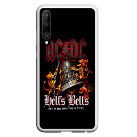 Чехол для Honor P30 с принтом AC DC Hells Bells в Белгороде, Силикон | Область печати: задняя сторона чехла, без боковых панелей | Тематика изображения на принте: ac dc | acdc | back in black | columbia | epic | force | guitar | pop | rock | vevo | ангус | ангус янг | ас дс | асдс | блюз | бон скотт | брайан джонсон | дэйв эванс | клифф уильямс | крис слейд | малькольм янг | рок | стиви янг | фил радд