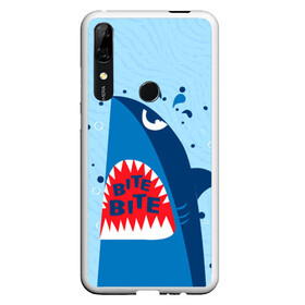 Чехол для Honor P Smart Z с принтом Акула bite в Белгороде, Силикон | Область печати: задняя сторона чехла, без боковых панелей | shark | акула | акулы | жители | клыки | море | морские | океан | рыба