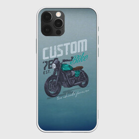 Чехол для iPhone 12 Pro Max с принтом Custom Bike в Белгороде, Силикон |  | Тематика изображения на принте: bike | custom | байк | байкер | кастом | мото | мотокросс | мотоцикл | скорость