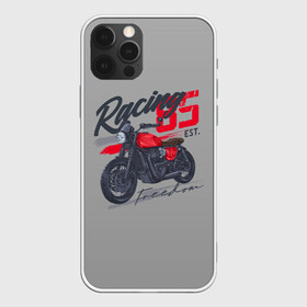 Чехол для iPhone 12 Pro Max с принтом Racing 85 в Белгороде, Силикон |  | bike | custom | байк | байкер | кастом | мото | мотокросс | мотоцикл | скорость