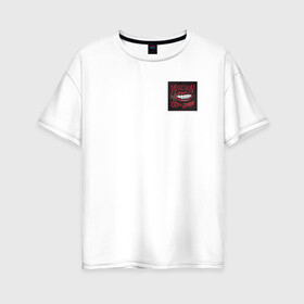 Женская футболка хлопок Oversize с принтом Maneskin в Белгороде, 100% хлопок | свободный крой, круглый ворот, спущенный рукав, длина до линии бедер
 | maneskin | manskin | monskin | манескин | манскин | монскин