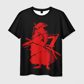 Мужская футболка 3D с принтом Самурай в Белгороде, 100% полиэфир | прямой крой, круглый вырез горловины, длина до линии бедер | samurai | буси | воин | самурай | феодальная япония | философия | япония