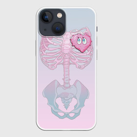 Чехол для iPhone 13 mini с принтом Yumemi Riamu (Риаму Юмэми) в Белгороде,  |  | Тематика изображения на принте: anime | yumemi riamu | аниме | девушки золушки | риаму юмэми | сердце | скелет | хэллоуин