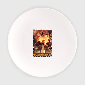 Тарелка с принтом Иосиф Сид FarCry в Белгороде, фарфор | диаметр - 210 мм
диаметр для нанесения принта - 120 мм | farcry | fc 5 | fc5 | фар край