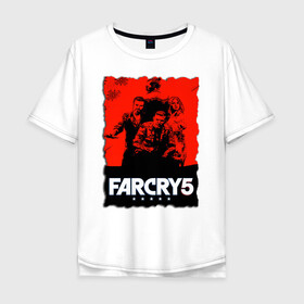 Мужская футболка хлопок Oversize с принтом FARCRY  | ФАРКРАЙ  в Белгороде, 100% хлопок | свободный крой, круглый ворот, “спинка” длиннее передней части | farcry | fc 5 | fc5 | фар край