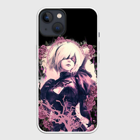 Чехол для iPhone 13 с принтом 2B | ROSES в Белгороде,  |  | 2a | 2б | ahegao | anime | automata | b2 | cyber | emil | girl | girls | glitch | hikka | neon | nier | roses | senpai | waifu | yorha | а2 | аниме | ахегао | вайфу | глитч | глич | девушка | кибер | манга | неон | розы | семпай | сенпай | т