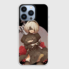 Чехол для iPhone 13 Pro с принтом Nier: Automata (2B) в Белгороде,  |  | 2a | 2б | ahegao | anime | automata | b2 | cyber | emil | girl | girls | glitch | hikka | neon | nier | roses | senpai | waifu | yorha | а2 | аниме | ахегао | вайфу | глитч | глич | девушка | кибер | манга | неон | розы | семпай | сенпай | т