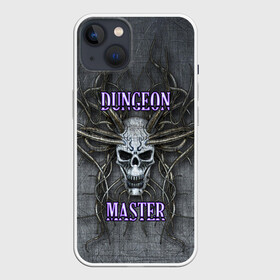 Чехол для iPhone 13 с принтом DM | Dungeon Master | SKULL в Белгороде,  |  | Тематика изображения на принте: dd | dm | dungeon master | dungeons and dragons | skull | днд | мастер подземелий | подземелья и драконы