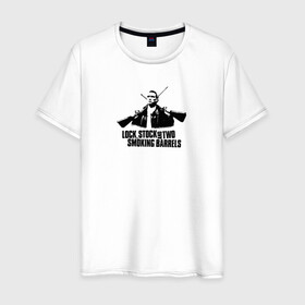 Мужская футболка хлопок с принтом Винни Джонс  в Белгороде, 100% хлопок | прямой крой, круглый вырез горловины, длина до линии бедер, слегка спущенное плечо. | боевик | винни джонс | гай ричи | герой | кино | фильм