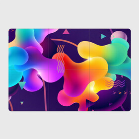 Магнитный плакат 3Х2 с принтом Rainbow T-Shirt в Белгороде, Полимерный материал с магнитным слоем | 6 деталей размером 9*9 см | colorful | rainbow | градиент | иллюстрация | линии