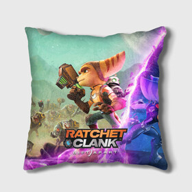 Подушка 3D с принтом Ratchet & Clank: Rift Apart в Белгороде, наволочка – 100% полиэстер, наполнитель – холлофайбер (легкий наполнитель, не вызывает аллергию). | состоит из подушки и наволочки. Наволочка на молнии, легко снимается для стирки | action | animals | nextgen | pc | playstation | ps 5 | ratchet and clank rift apart | robot | sony | steam | top | valve | video games | weapon | xbox | валв | видео игры | животные | иксбокс | некстген | оружие | пк | плейстейшен | пс 5 | робот 