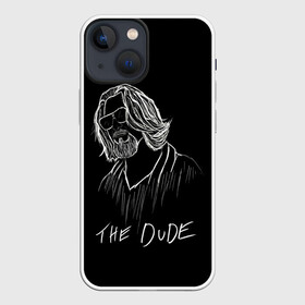 Чехол для iPhone 13 mini с принтом THE DUDE (Большой Лебовски) в Белгороде,  |  | abide | big | dude | jeff | lebowski | the | большой | лебовски | фильм | чувак