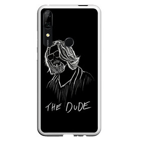 Чехол для Honor P Smart Z с принтом THE DUDE (Большой Лебовски) в Белгороде, Силикон | Область печати: задняя сторона чехла, без боковых панелей | abide | big | dude | jeff | lebowski | the | большой | лебовски | фильм | чувак