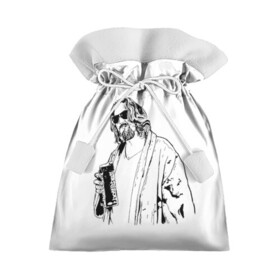 Подарочный 3D мешок с принтом Большой Лебовски Big Lebowski в Белгороде, 100% полиэстер | Размер: 29*39 см | Тематика изображения на принте: abide | big | dude | jeff | lebowski | the | большой | лебовски | фильм | чувак