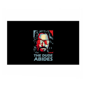 Бумага для упаковки 3D с принтом The Dude Abides (Лебовски) в Белгороде, пластик и полированная сталь | круглая форма, металлическое крепление в виде кольца | Тематика изображения на принте: abide | big | dude | jeff | lebowski | the | большой | лебовски | фильм | чувак