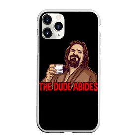 Чехол для iPhone 11 Pro матовый с принтом The Dude Abides (Lebowski) в Белгороде, Силикон |  | abide | big | dude | jeff | lebowski | the | большой | лебовски | фильм | чувак
