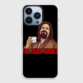 Чехол для iPhone 13 Pro с принтом The Dude Abides (Lebowski) в Белгороде,  |  | abide | big | dude | jeff | lebowski | the | большой | лебовски | фильм | чувак