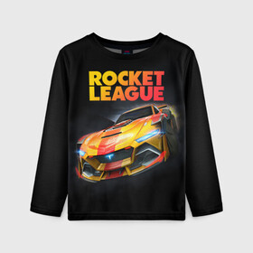 Детский лонгслив 3D с принтом Rocket League / Рокет Лига в Белгороде, 100% полиэстер | длинные рукава, круглый вырез горловины, полуприлегающий силуэт
 | auto | avto | car | game | league | race | rocket | гонки | игра | машина | рокет лига | тачка | тачки