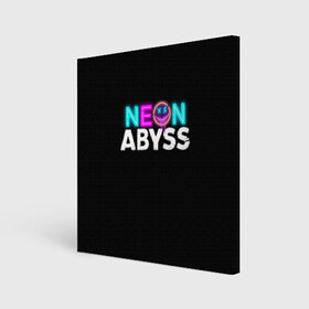 Холст квадратный с принтом Neon Abyss в Белгороде, 100% ПВХ |  | abyss | game | neon | абис | аид | бездна | игра | мрачный отряд | неон эбесс | эбис