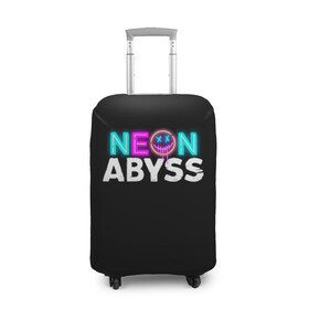 Чехол для чемодана 3D с принтом Neon Abyss в Белгороде, 86% полиэфир, 14% спандекс | двустороннее нанесение принта, прорези для ручек и колес | abyss | game | neon | абис | аид | бездна | игра | мрачный отряд | неон эбесс | эбис