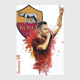 Магнитный плакат 2Х3 с принтом Francesco Totti Roma в Белгороде, Полимерный материал с магнитным слоем | 6 деталей размером 9*9 см | football | legend | roma | totti | италия | легенда | тотти | футбол