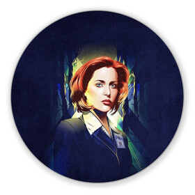 Коврик для мышки круглый с принтом Dana Scully в Белгороде, резина и полиэстер | круглая форма, изображение наносится на всю лицевую часть | Тематика изображения на принте: dana | dana scully | fbi | fox | fox mulder | i want to believe | mulder | scully | the truth is out there | the x files | trust no one | x file | xfile | дана | дана скалли | малдер | секретные материалы | скалли | фбр | фокс | фокс малдер | х файл | хфа