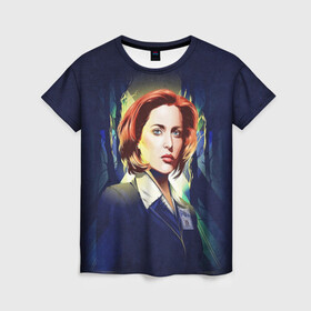 Женская футболка 3D с принтом Dana Scully в Белгороде, 100% полиэфир ( синтетическое хлопкоподобное полотно) | прямой крой, круглый вырез горловины, длина до линии бедер | dana | dana scully | fbi | fox | fox mulder | i want to believe | mulder | scully | the truth is out there | the x files | trust no one | x file | xfile | дана | дана скалли | малдер | секретные материалы | скалли | фбр | фокс | фокс малдер | х файл | хфа