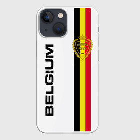 Чехол для iPhone 13 mini с принтом СБОРНАЯ БЕЛЬГИИ в Белгороде,  |  | belgium | de bruyne | football | hazard | lukaku | soccer | sport | team | азар | бельгия | де брюйне | игроки | логотип | лукаку | сборная | спорт | страна | флаг | футбол