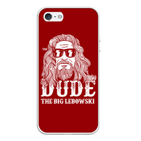 Чехол для iPhone 5/5S матовый с принтом Dude the Big Lebowski в Белгороде, Силикон | Область печати: задняя сторона чехла, без боковых панелей | dude | jeff bridges | the big lebowski | блики | большой лебовский | джефф бриджес | молния | фильм | чувак