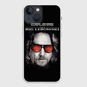 Чехол для iPhone 13 mini с принтом The Big Lebowski в Белгороде,  |  | dude | jeff bridges | the big lebowski | большой лебовский | джефф бриджес | ковер | красные очки | узор | фильм | чувак