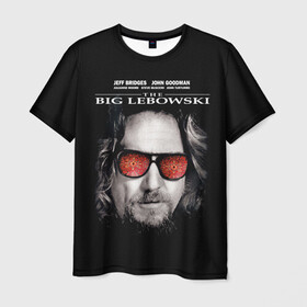 Мужская футболка 3D с принтом The Big Lebowski в Белгороде, 100% полиэфир | прямой крой, круглый вырез горловины, длина до линии бедер | dude | jeff bridges | the big lebowski | большой лебовский | джефф бриджес | ковер | красные очки | узор | фильм | чувак