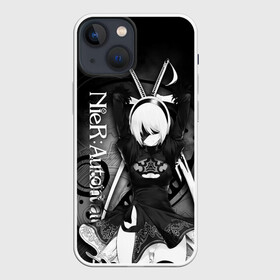 Чехол для iPhone 13 mini с принтом Nier: Automata, 2B в Белгороде,  |  | 2b | 9s | a2 | emil | nier | nier automata | nier: automata | yorha | игры | нир | эмиль