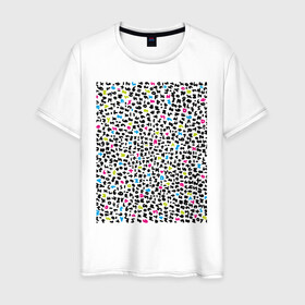 Мужская футболка хлопок с принтом Символы в Белгороде, 100% хлопок | прямой крой, круглый вырез горловины, длина до линии бедер, слегка спущенное плечо. | буква | графика | изображение | символ | цифра