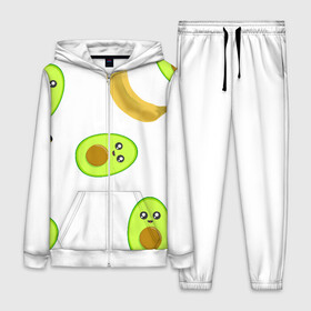 Женский костюм 3D с принтом Банан и Авокадо в Белгороде,  |  | авокадо | банан | витамины | вкусный | глаза | деликатес | десерт | диета | еда | жёлтый | кожура | косточка | лицо | меню | модный | мякоть | плод | прикол | рот | сладкий | смешной | смузи | сочный
