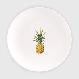 Тарелка с принтом ананас в Белгороде, фарфор | диаметр - 210 мм
диаметр для нанесения принта - 120 мм | акварель | ананас | один | реалистичный | сочный | фрукты | яркий