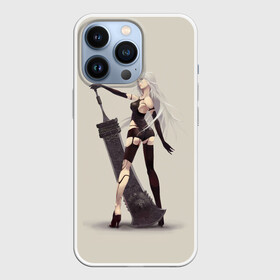 Чехол для iPhone 13 Pro с принтом A2 Nier в Белгороде,  |  | automata | game | nier | robots | yorha | андроид | аниме | воин | девушка | игра | нир | робот | самурай | экшн