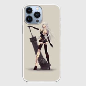 Чехол для iPhone 13 Pro Max с принтом A2 Nier в Белгороде,  |  | automata | game | nier | robots | yorha | андроид | аниме | воин | девушка | игра | нир | робот | самурай | экшн