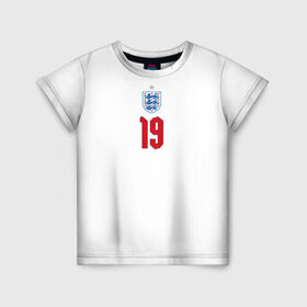 Детская футболка 3D с принтом Мэйсон Маунт форма Англия в Белгороде, 100% гипоаллергенный полиэфир | прямой крой, круглый вырез горловины, длина до линии бедер, чуть спущенное плечо, ткань немного тянется | 2020 | 2021 | euro | fifa | mason | mount | uefa | аглийская | англичане | англия | евро | маунт | мэйсон | мэйсон маунт | сборная англии | сборной | уефа | фифа | форма | футбол | футбольная