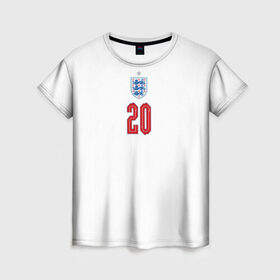 Женская футболка 3D с принтом Фил Фоден форма Англия в Белгороде, 100% полиэфир ( синтетическое хлопкоподобное полотно) | прямой крой, круглый вырез горловины, длина до линии бедер | 2020 | 2021 | euro | fifa | fil | foden | uefa | аглийская | англичане | англия | евро | сборная англии | сборной | уефа | фил фоден | филип | фифа | фоден | форма | футбол | футбольная