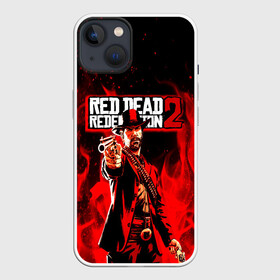 Чехол для iPhone 13 с принтом RDR John Marston в Белгороде,  |  | game | red dead | red dead redemption 2 | redemption 2 | rockstar games | бандиты | дикий запад | игры | ковбои | оружие