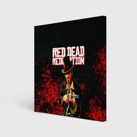 Холст квадратный с принтом Red Dead Redemption Bandit в Белгороде, 100% ПВХ |  | game | red dead | red dead redemption 2 | redemption 2 | rockstar games | бандиты | дикий запад | игры | ковбои | оружие