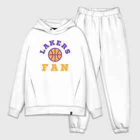 Мужской костюм хлопок OVERSIZE с принтом Lakers Fan в Белгороде,  |  | basketball | bryant | game | james | kobe | lakers | lebron | los angeles | nba | sport | streetball | баскетбол | баскетболист | брайант | джеймс | игра | игрок | коби | леброн | лейкерс | лос анджелес | мяч | нба | спорт | стритбол