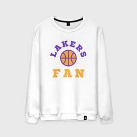 Мужской свитшот хлопок с принтом Lakers Fan в Белгороде, 100% хлопок |  | basketball | bryant | game | james | kobe | lakers | lebron | los angeles | nba | sport | streetball | баскетбол | баскетболист | брайант | джеймс | игра | игрок | коби | леброн | лейкерс | лос анджелес | мяч | нба | спорт | стритбол