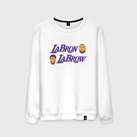 Мужской свитшот хлопок с принтом LaBron - LaBrow в Белгороде, 100% хлопок |  | basketball | bryant | game | james | kobe | lakers | lebron | los angeles | nba | sport | streetball | баскетбол | баскетболист | брайант | джеймс | игра | игрок | коби | леброн | лейкерс | лос анджелес | мяч | нба | спорт | стритбол