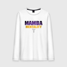 Мужской лонгслив хлопок с принтом Mamba Mentality в Белгороде, 100% хлопок |  | basketball | bryant | game | james | kobe | lakers | lebron | los angeles | nba | sport | streetball | баскетбол | баскетболист | брайант | джеймс | игра | игрок | коби | леброн | лейкерс | лос анджелес | мяч | нба | спорт | стритбол