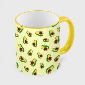 Кружка с принтом Авокадо / Avocado в Белгороде, керамика | ёмкость 330 мл | avocado | casual | exotic | fashion | food | pattern | summer | tropical | авокадо | авокадо паттерн | вкусняшки | еда | жара | лето | мексика | овощи | острова | отпуск | плоды | повседневные | растения | сладкий | спелый | тропики