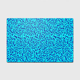 Головоломка Пазл магнитный 126 элементов с принтом Неоновые синие узоры в Белгороде, полимерный материал с магнитным слоем | 126 деталей, размер изделия —  180*270 мм | abstract | blue | neon | sea | абстракционизм | абстракция | африканские | вода | волны | голубые узоры | камуфляж | лагуна | линии | мелкий узор | мемфис | море | морское | неоновый | орнамент | пятна | пятнистый