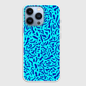 Чехол для iPhone 13 Pro с принтом Неоновые синие узоры в Белгороде,  |  | abstract | blue | neon | sea | абстракционизм | абстракция | африканские | вода | волны | голубые узоры | камуфляж | лагуна | линии | мелкий узор | мемфис | море | морское | неоновый | орнамент | пятна | пятнистый
