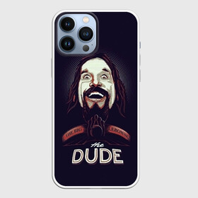 Чехол для iPhone 13 Pro Max с принтом Большой Лебовский   The Dude в Белгороде,  |  | Тематика изображения на принте: dude | lebowski | lebowski dude | the big lebowski | the dude | большой лебовский | джеффри лебовский | комедия | криминал | лебовский | чувак