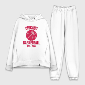 Женский костюм хлопок Oversize с принтом Chicago Basketball в Белгороде,  |  | basketball | bulls | chicago | game | jordan | nba | sport | streetball | баскетбол | баскетболист | джордан | игра | игрок | мяч | нба | спорт | стритбол | тренер | чикаго